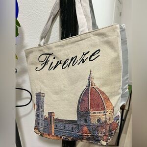 Florence, Italy Souvenir Tote Bag with Zipper